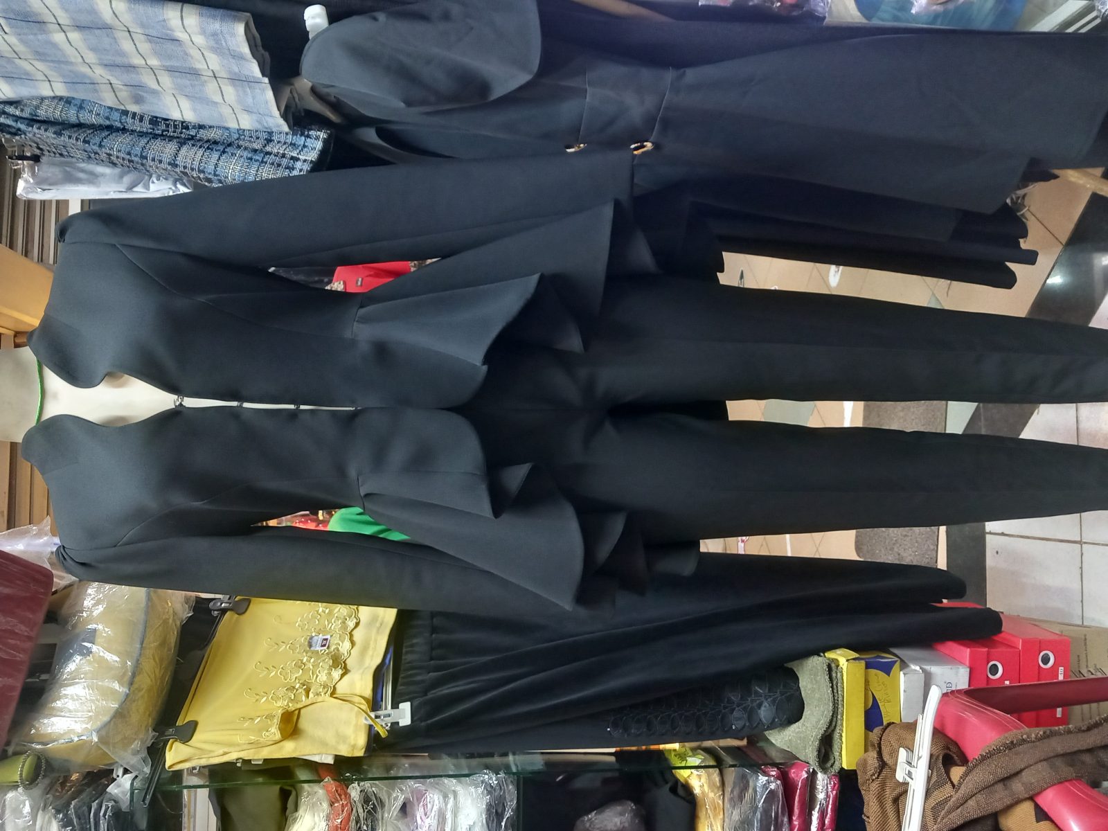 Elegant black pantsuit