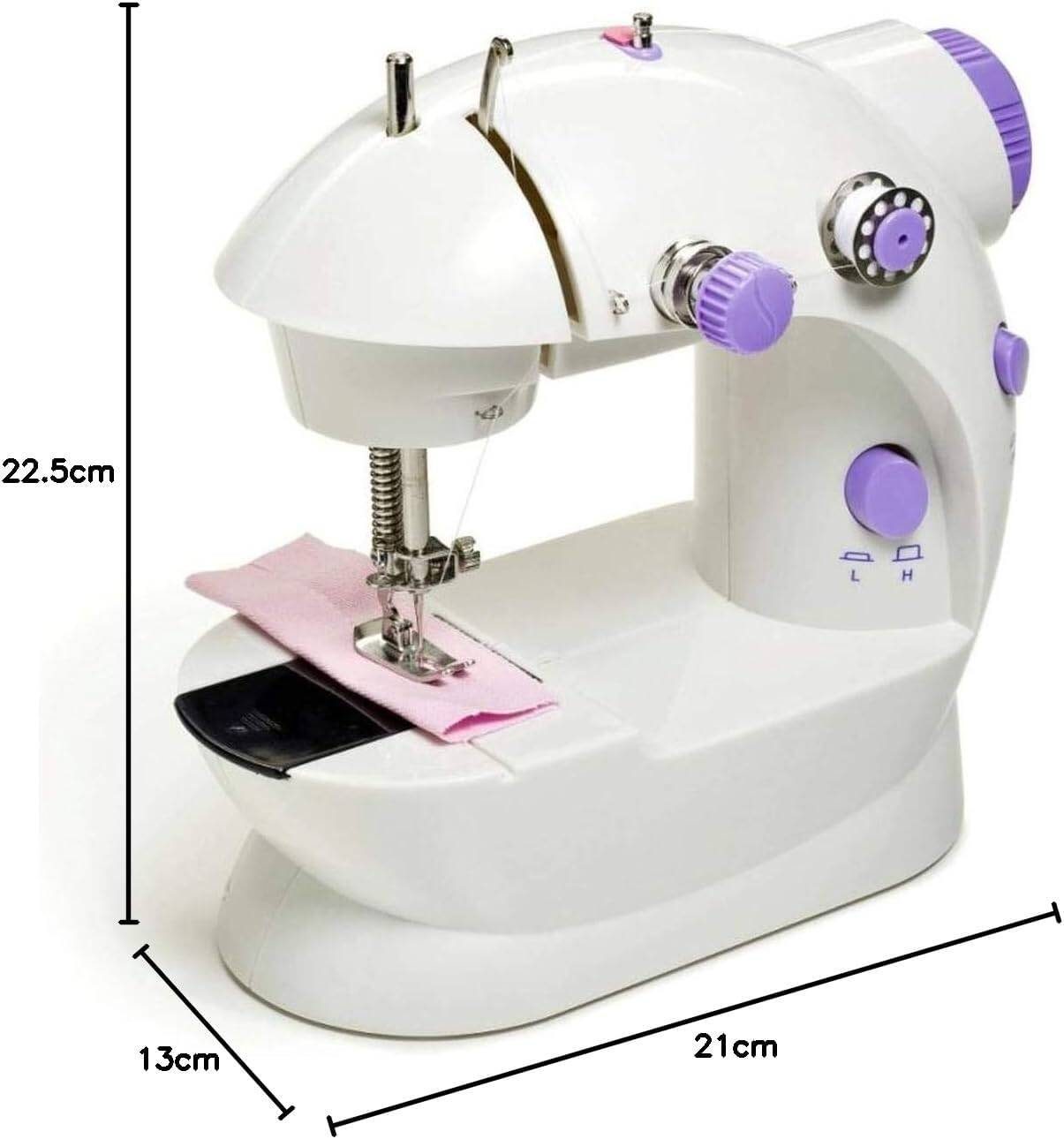 Mini sewing machine with pedal