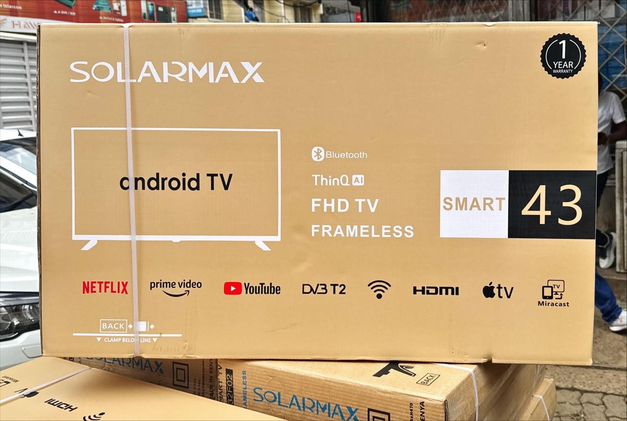 Solarmax 43 inches smart android-inbuilt bluetooth