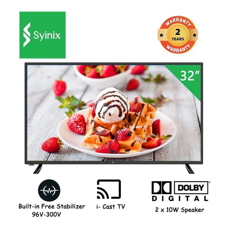 SYINIX 32 inches digital tv- frameless